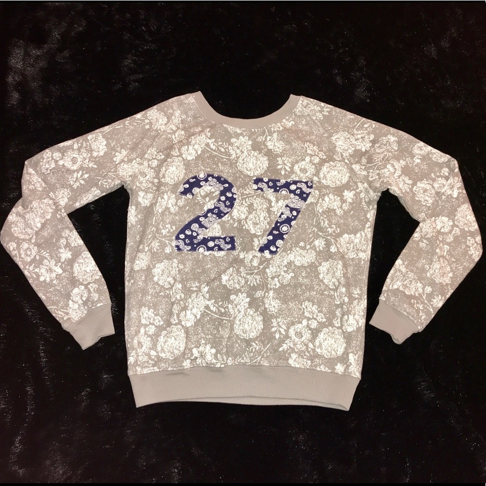 Gray paisley hoodie